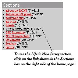 Choosing the Life in NJ Section